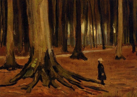 Van Gogh ormandaki kız